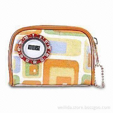 Coin Purse with Logos of Your Choice, Made of PVC Canvas, Sized 8.5 x 6.5 x 2.5cm